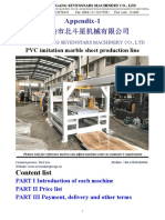 (SevenStars Machinery) PVC imitation marble sheet production line (第一次)