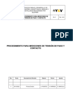 Procedimiento para Mediciones de Tensión de Paso y Contacto