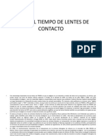 Linea Del Tiempo de Lentes de Contacto