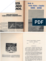 Revista Do Instituro Histórico e Geográfico Guarujá - Bertioga N - 1 - 1969