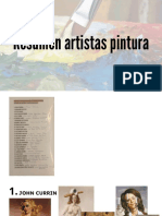 Resumen Artistas Pintura