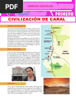 Civilización de Caral para Primer Grado de SecundariaA B