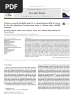 Techno-Economic Feasibility Analysis of A Solar-Biomass Off Grid System Using Homer Software