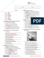 Basic Grammar Unit2 With Answers