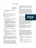 Risk Assessment Procedure