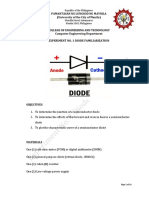 Experiment No. 1 Diode Familiarization