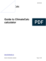 Guide To ClimateCalc Calculator