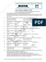 Advanced - Periodic Table - DPP 1 To 5