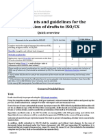 Requirements and Guidelines For The Submission of Drafts To ISOCS