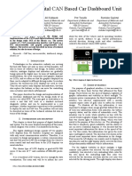 Design of Digital CAN Based Car Dashboard Unit