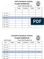 Horario de Clases Obs