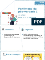 36 - Fenômeno Da Pós Verdade I