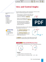 Arcs and Central Angles