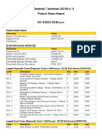 Cat Electronic Technician 2021B v1.0 Product Status Report