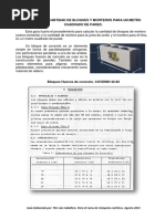 Calculo de Cantidad de Bloques y Morteros para Un Metro Cuadrado de Pared