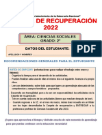 Carpeta de Recuperación CCSS 2° 2022