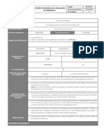 Formato de Actividades para El Desarrollo de Un Simulacro - Incendio