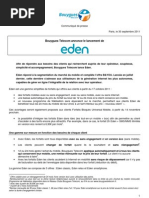 Bouygues Telecom Annonce Le Lancement De: EDEN