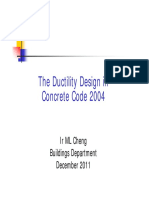 The Ductility Design in Concrete Code 2004 (Dec 2011)