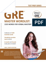 GRE Master Wordlists 1535 - 2024 SAMPLE