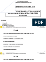 Guide Pratique Pour Le Technicien Biomedical en Laboratoire en Afrique