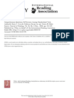 Comprehension Questions - Differences Among Standardized Tests - Doris