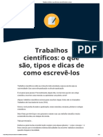 Trabalhos Científicos - o Que São, Tipos, Como Diferenciar e Escrever