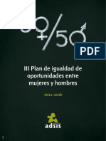 III Plan de Igualdad 2022 Fundacion Adsis