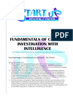 CDI 1 Fundamentals of Criminal Investigation With Intelligence 1