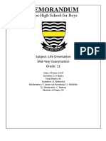 Grade 11 LO Exam MEMO Term 2 2018 Final 1