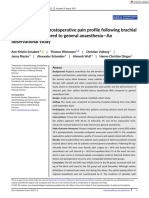 Rebound Pain and Postoperative Pain Profile Following Brachial Plexus Block Compared To General Anaesthesia-An Observational Study