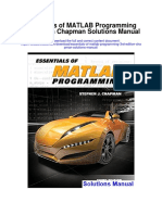 Essentials of Matlab Programming 3rd Edition Chapman Solutions Manual