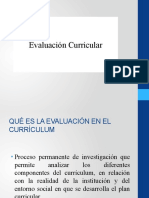 Evalución Curricular