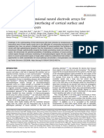 Foldable 3D Electrode Arrays