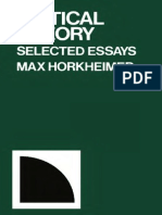 Horkheimer Traditional and Critical Theory 2