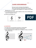 Tarea #3 LAS CLAVES Y NOTAS MUSICALES 4to ABC