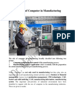 2) The Role of Computer in Manufacturing