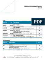 DUALYS3 ESSENTIAL - Recommended Retail Price List - EMEA - EUR - 01JAN2012