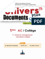 Univers Plus Documents SVT 1AC. Verssion Finale 2018