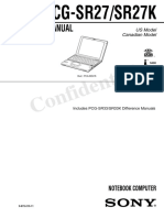 Service Manual: PCG-SR27/SR27K