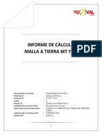 Informe Cálculo Malla A Tierra Electrificación Loteo Altos de Cobquecura