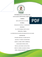 Las Principales Fuentes de Empleos en El Ecuador Realidad Grupal