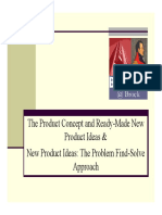 Product Concept and Ready-Made New Product Ideas - 5. Problem Find-Solve Approach