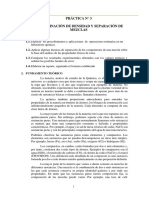 Práctica #3 - Determinación de Densidad y Separación de Mezclas