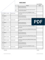 0407 Checklist - WCPU H1A Platform