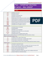 List of Important Sections Income Tax May 23 by CA Kishan Kumar