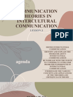 Communication Theories in Intercultural Communication