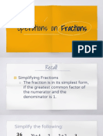 Operations On Fractions-Lesson 1