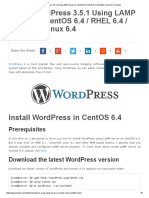 Install Wordpress 3.5.1 Using LAMP Server On CentOS 6.4 - RHEL 6.4 - Scientific Linux 6