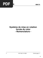 Système de Mise en Rotation Forcée Du Rotor - Nomenclature